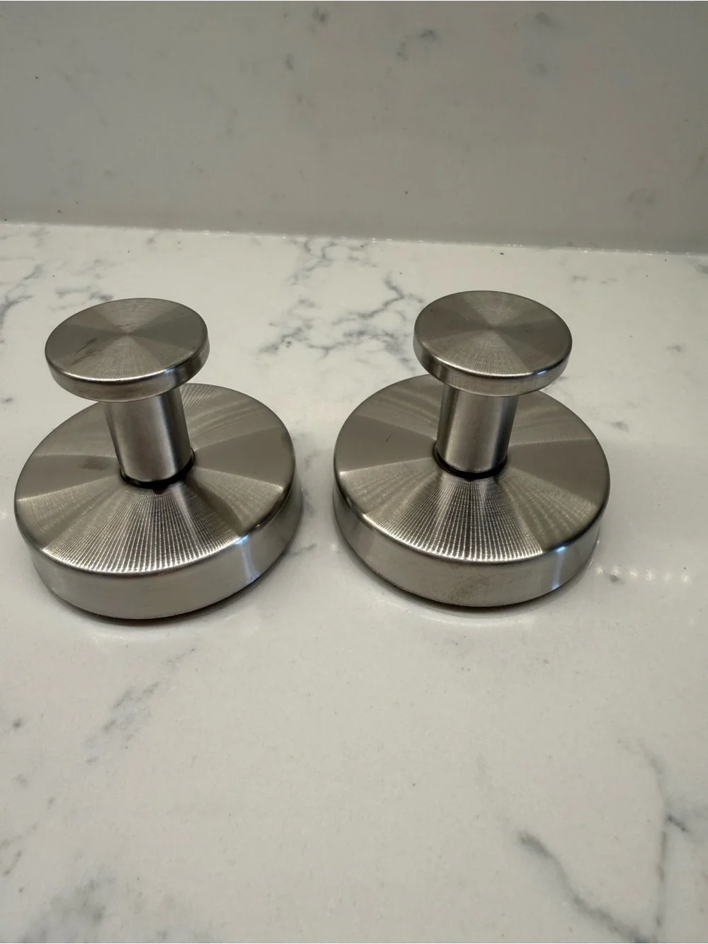 2-Pack Stainless Steel Suction Cup Hooks for Shower up to 15-lbs Towel Hooks